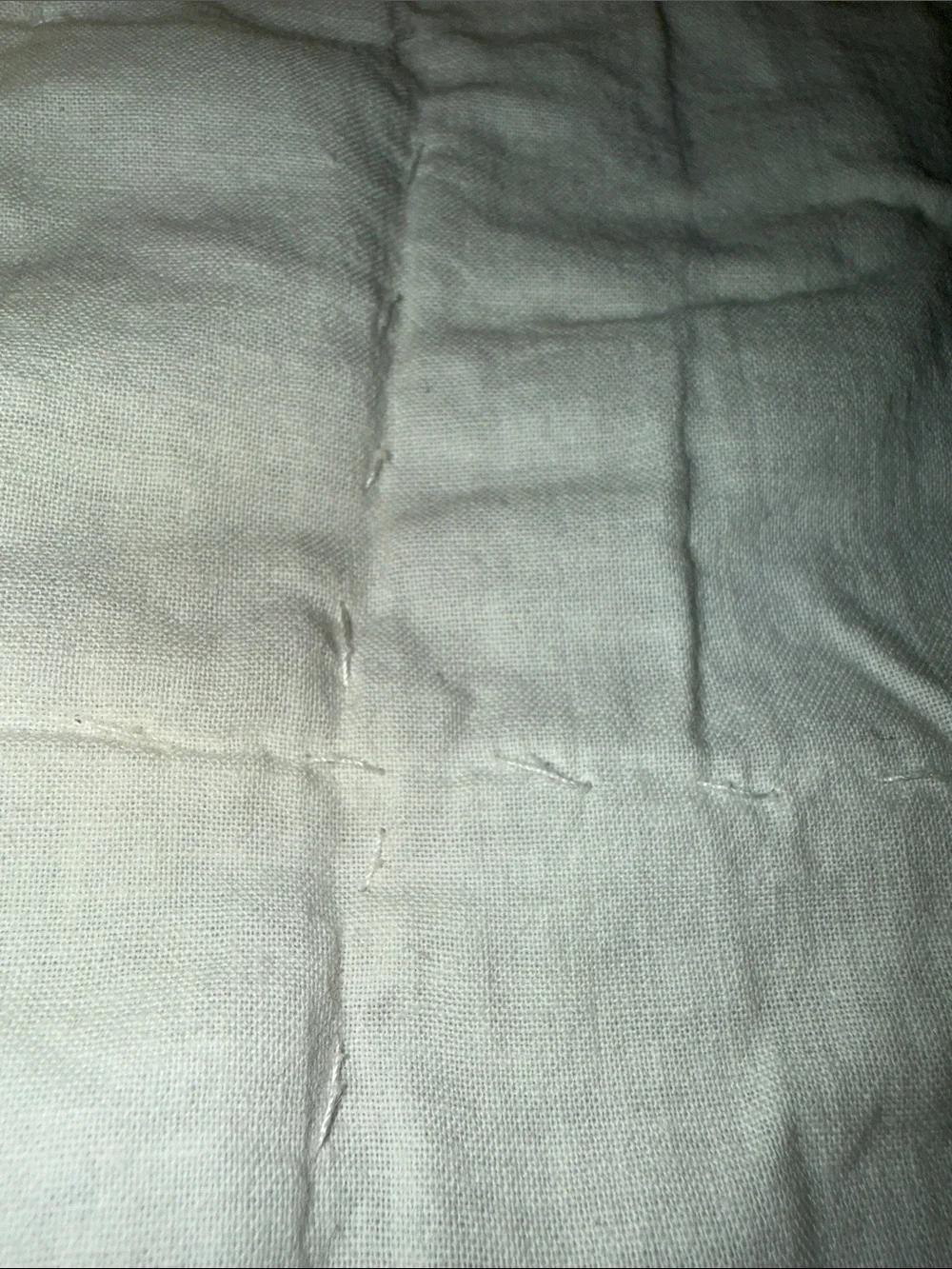 Vintage Quality quilted bed pillow cover.